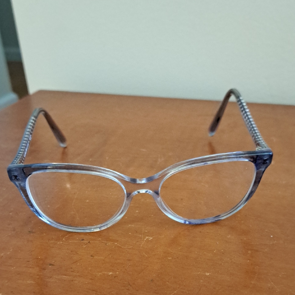 Coach Clear Blue Frame Glasses